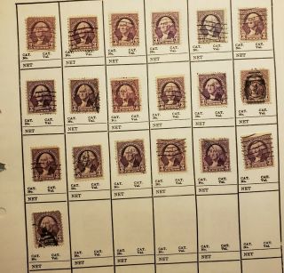 19 Us 3c Washington Postage Stamps