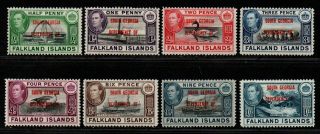 $falkland Islands Sc 3l1 - 3l8 M/h/vf,  Complete Set,  South Georgia,  Cv.  $25.  20