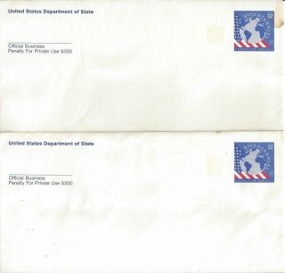1992 U.  S.  Department Of State Official Business Covers