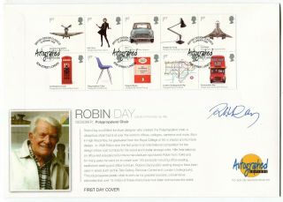 Uk Gb 2009 British Design Classics - Autographed Editions Fdc Signed Robin Day