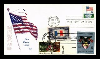 Dr Jim Stamps Us Flag Over White House Combo Westpoint Fdc Marg Cover