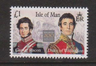 Isle Of Man 2015 200th Ann Waterloo Napoléons Hundred Days Campaign Mnh Uniforms
