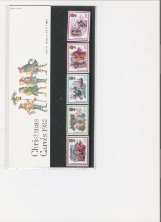 1982 Royal Mail Presentation Pack Christmas Carols Decimal Stamps