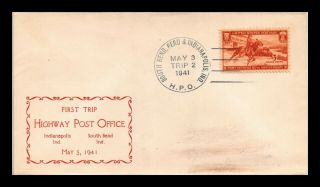 Dr Jim Stamps Us First Trip Hpo Cover South Bend Peru Indianapolis 1941
