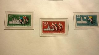 Ddr East Germany Stamps,  Mnh,  1962 15th Peace Event Set Of 3