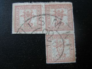 Mecklenburg - Schwerin German States Mi.  5 Scarce Stamp Cv $48.  00