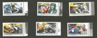 Gb Iom Isle Of Man Stamps 2001 Joey Dunlop Motorbikes U/m Set