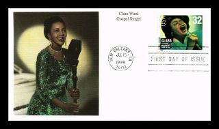 Dr Jim Stamps Us Clara Ward Gospel Singer Mystic First Day Of Issue Cover