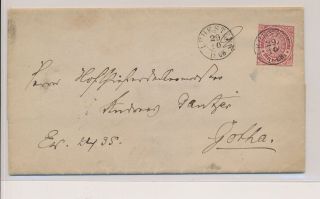 Lk74469 Germany 1868 Postal Stationery Cover With Wax Seal