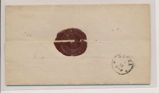 LK74469 Germany 1868 postal stationery cover with wax seal 2