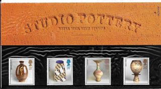 1987 Studio Pottery Presentation Pack 184 Very Fine Unmounted Post Uk