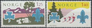 Norway 14th World Scout Jamboree Lillehammer 1975 Mnh - 3 Euro