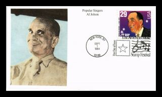 Dr Jim Stamps Us Al Jolson Popular Singers First Day Cover Mystic Stamp Company