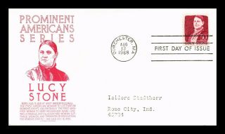 Us Cover Lucy Stone Prominent Americans Series Fdc Anderson Cachet