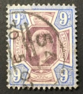 Gb 1902 9d King Edward Vii Stamp Vfu