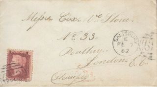 Great Britain - Penny Red On Cover - Salisbury 1862 London