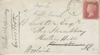 Great Britain - Penny Red On Cover - London 1861