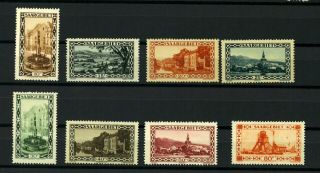 Germany Saargebiet 1926,  Mi 108 - 14,  116 Mh