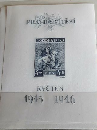 Stamps Czechoslovakia 1946,  4x Sheets MNH 3