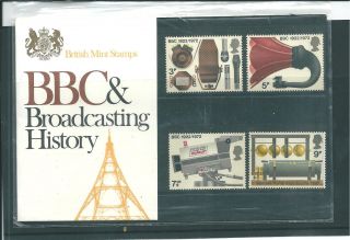 Gb - Presentation Packs - 1972 - Broadcasting Anniversaries