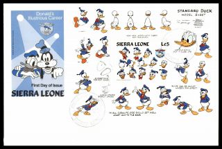 Mayfairstamps Sierra Leone 1984 Standard Duck Model Sheet First Day Cover Wwb139