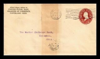 Dr Jim Stamps Us Cleveland Ohio Embossed Cover 1908 Backstamp