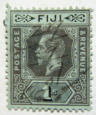 Fiji Stamp 1912 - 23 1s King George V Scott 88 Sg134