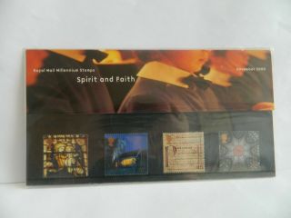 Royal Mail Millenium Stamps - Spirit And Faith - Presentation Pack