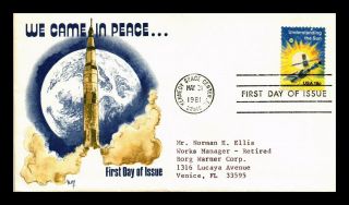 Dr Jim Stamps Us We Came In Peace Understanding The Sun Marg First Day Cover