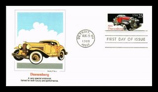 Dr Jim Stamps Us Duesenberg Classic Automobiles First Day Cover Fleetwood