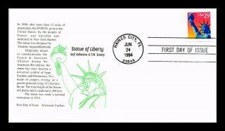 Dr Jim Stamps Us Statue Of Liberty Self Adhesive Atm Stamp Aristocrat Fdc Cover