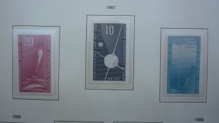 Ddr East Germany Stamp 1957 The Year Of Geophysic Set Of 3