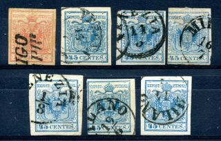 Weeda Austria - Lombardy - Venetia 1850 - 54 Issues,  Possible Reprints