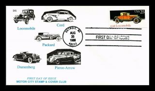 Dr Jim Stamps Us Locomobile Antique Automobiles First Day Cover Scott 2381