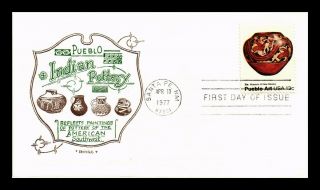 Dr Jim Stamps Us Pueblo Indian Pottery Art O Pages First Day Cover