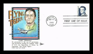 Dr Jim Stamps Us Claire Chennault Flying Tigers Fdc Gill Craft Cover