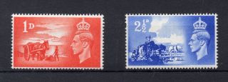 Channel Islands 1948 Victory Issue Sg C1,  C2 Mnh