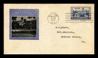 Us Cover Military Academy West Point Army Fdc Scott 789 Ioor Cachet