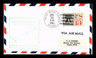 Us Cover First Direct Flight Pago Pago Samoa To Noumea Air Mail Pan American