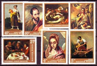 Hungary - 1968.  Paintings In National Gallery - Mnh
