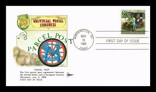 Dr Jim Stamps Us Parcel Post Universal Postal Congress Gill Craft Fdc Cover