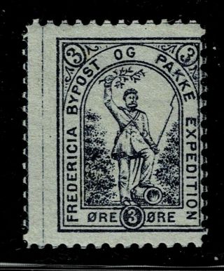 Denmark Local Stamp 17 Fredericia 3 øre Mh