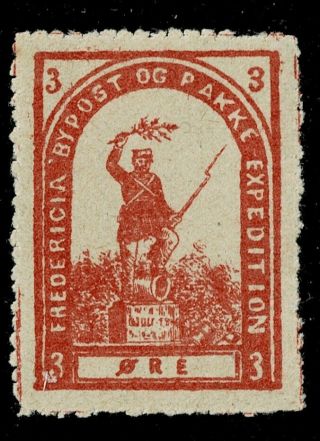 Denmark Local Stamp 8 Fredericia 3 øre Mh