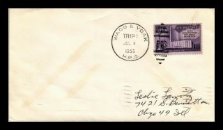 Dr Jim Stamps Us Waco And Yoak Trip I Hpo Highway Post Office Cover