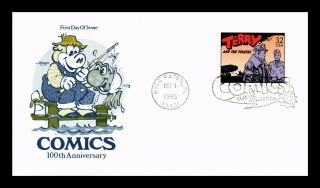 Dr Jim Stamps Us Terry And Pirates Classic Comics 100th Anniversary Fdc Cover