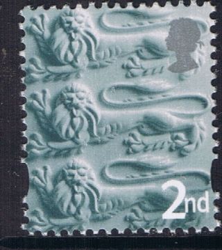 Gb Qeii Mnh Stamp England Sg En1 2nd Class Three Lions Regional Definitive