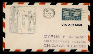 Dr Who 1929 Omaha Ne First Flight Air Mail C131090