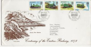 Fdc - Railways - Centenary Of The Eastern Railway - 1973 - (4273) Z)