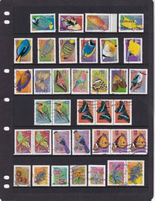 South Africa Stamps Of 2000 - Birds,  Flowers,  Fishes,  Butterflies