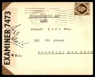 Mayfairstamps Great Britain Cover 1941 Cambridge Censored To Brooklyn Ny Usa Cov